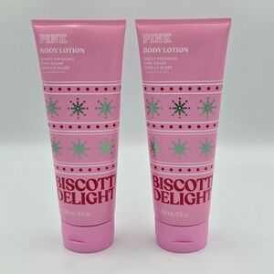 Victoria's Secret Pink Biscotti Delight Body Lotion Limited Edition (2 Pack)